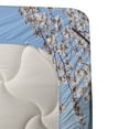 thumbnail image 3 of Ambesonne Mountain Fitted & Top Sheet Set with Shams, Japan Mountain and Sakura, Multicolor, 3 of 4