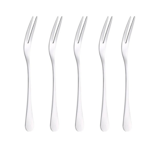 SDNall Stainless Steel Dishwasher Stainless Steel forks Durable Stainless Steel Fruit Fork Set, Ideal for Household Desserts, Cakes, and Snacks, Small Size for Easy Handling