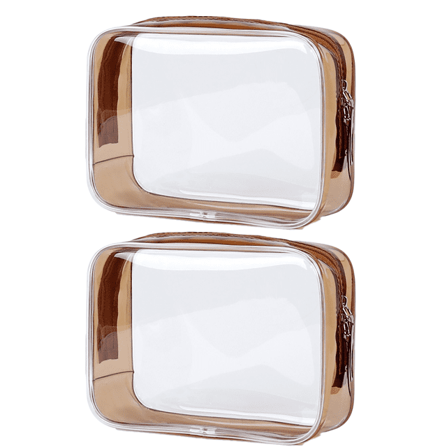 Bolsa de aseo transparente Juego de bolsas de maquillaje transparentes Bolsa de lavado impermeable Jormftte CPB-DE-LYY186-5