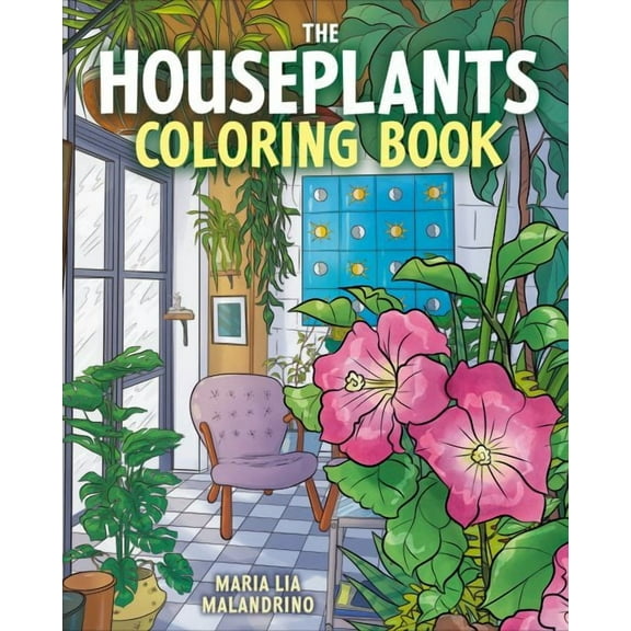 Houseplants Coloring Bk