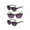Black/Black, variant on 3 Pair of "The Brilliance" Bifocal Sunglasses - Round, Full Frame Reading Sunglasses - Tortoise/Tortoise - 3.00