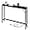 Black, variant on Jojoka 5.9" Narrow Sofa Table with Power Outlets, Slim Console Table, Farmhouse Behind Couch Table with Metal Frame & Wood Top for Entryway, Hallway, Foyer, Living Room - Rustic Black