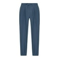 thumbnail image 2 of Pantalones largos para hombre, informales, de color, con cordón ajustable en la pierna, transpirables y holgados., 2 of 6