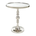 thumbnail image 5 of Signature Home Collection Round Pedestal Accent Table - 22" - Nickel Finish, 5 of 5