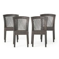 thumbnail image 2 of Barker Outdoor Wicker Stacking Dining Chairs, Set of 4, Multibrown, 2 of 10