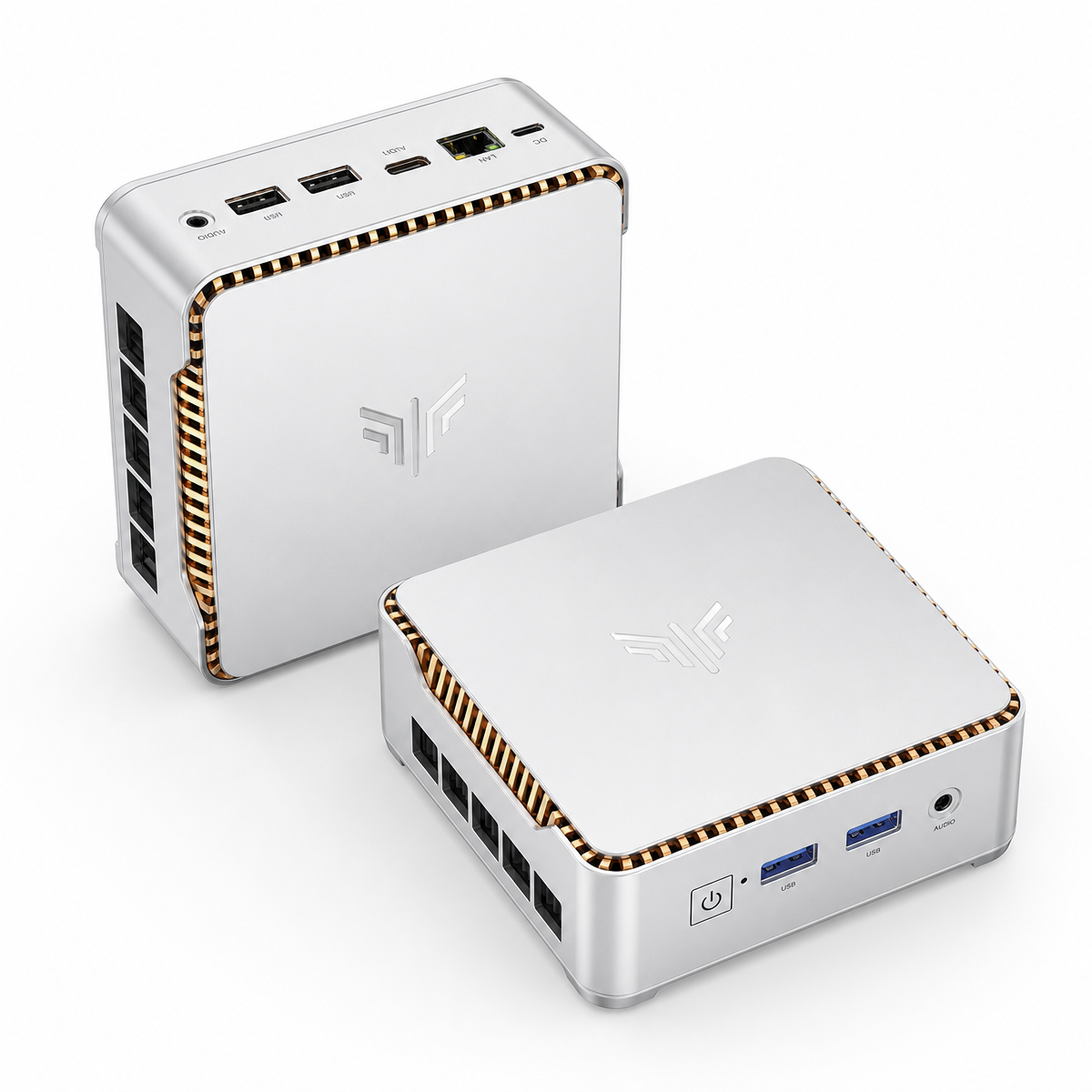 NIPOGI P2 Mini Business Desktop Computer,AMD Ryzen Embedded R2544 16GB DDR4 512GB SSD, Windows 11 Pro