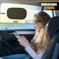 thumbnail image 2 of xianyou-Mini Static Cling Window Shade for Car 4 Pack, Car Side Automotive Window Sun Shade, Sun Glare Blocker for Driving, Static Cling Sun Visor Car Window Baby, Sunshade Windshield Protection Acce, 2 of 4