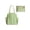 Green, variant on Color Block Shopping Bag, Large Capacity Color Blocked Waterproof Foldable Shopping Bag, Portable Cup Holder Shoulder Storage Bag, Reusable Tote for Travel Shopping Grocery and Daily