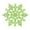 Green, variant on Plastic Christmas Glitter Snowflake Ornaments Christmas Tree Decorations, 4-inch, Set of 12