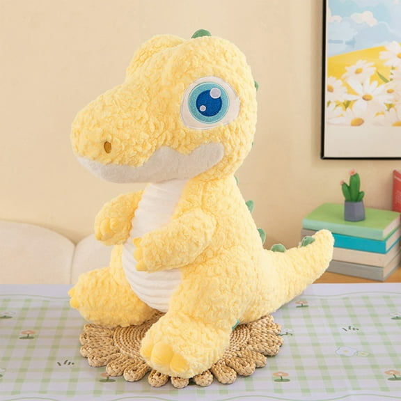 Ke1Clo Cute Dinosaur Stuffed Animals Plush Toys (Yellow), 9 Inch Stuffed Dinosaur, Dinosaur Toys for Kids 2-4, Great Birthday Gifts for 3 4 5 6 7 8 Year Old Boys Girls