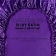 thumbnail image 2 of Satin Sheets California King [4-Piece, Purple] Luxury Silky Bed Sheets - Extra Soft 1800 Microfiber Sheet Set, Wrinkle, Fade, Stain Resistant - Deep Pocket Fitted Sheet, Flat Sheet, Pillow Cases, 2 of 6