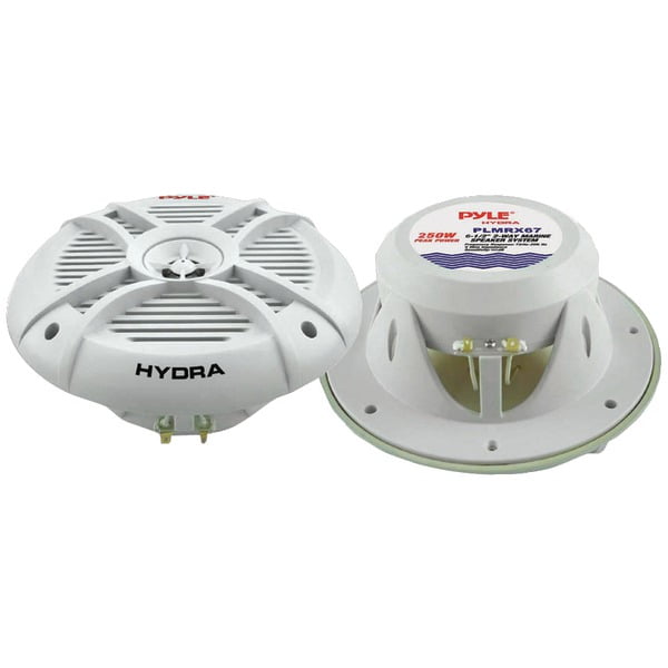 Marine Boat LED Light Black Speakers 