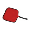 thumbnail image 4 of Estuche de viaje para ratón, alfombrilla para ratón, bolsa con cremallera y correa de mano, anticaídas, ahorra espacio Rojo, 4 of 9