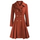 thumbnail image 1 of Gabardina GRACE KARIN para mujer, doble botonadura, naranja, talla XL, 1 of 6