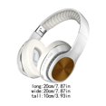 thumbnail image 2 of sweethay Auriculares 5.0 compatibles con Bluetooth Altavoz plegable de 40 mm 3 modos Radio Música Auriculares Auriculares con cable de audio Cables de audio/vídeo Blanco, 2 of 6