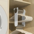 thumbnail image 4 of TIMIFIS Storage Rack, Suction Cup Double Layer Hanger Storage Device Punch Free Home Balcony Retractable Hanger Organizer Wall Mounted Clothes Drying Support Apartment Essentials, 4 of 6