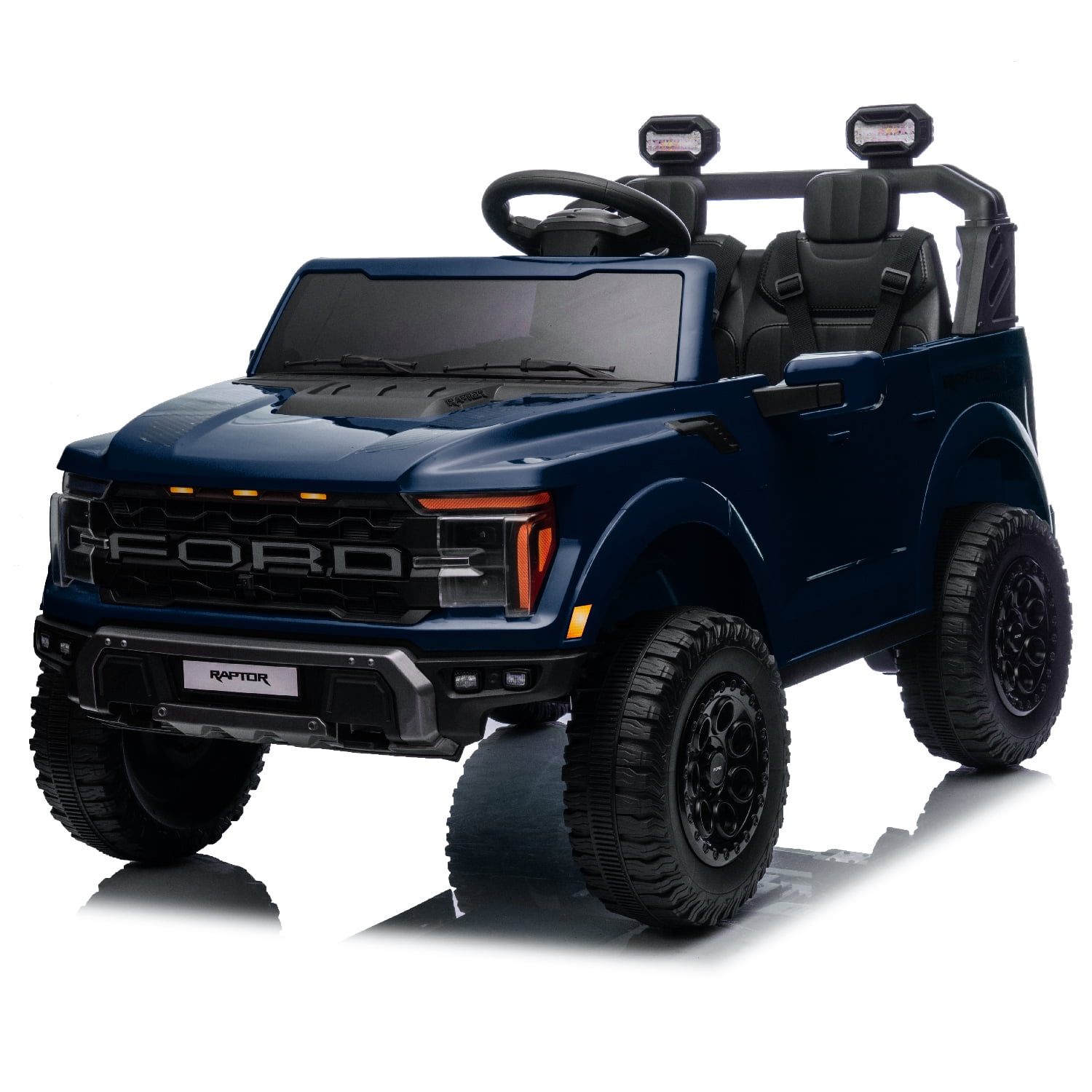 VOLTZ TOYS Licensed Ford F-150 Raptor 24V 2-Seater Ride-On Truck for ...