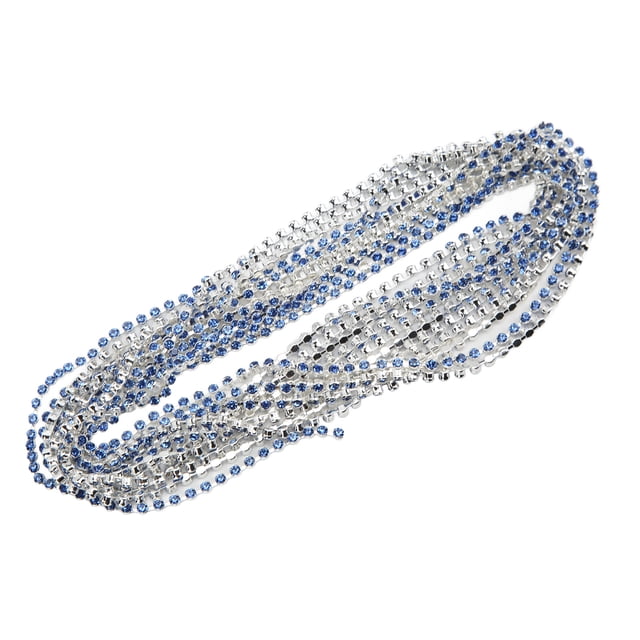 Rhinestone Chain Rhinestone Claw Chain Rhinestone Chain Belt Round Rhinestone Claw Chain 5 Yards Rhinestone Chain Strong Practicability Shiny Colorful Round Rhinestone Claw Chain