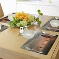 thumbnail image 4 of Ambesonne Zombie Place Mats Set of 4, People in, Standard Size, Pearl Eggshell Vermilion, 4 of 6