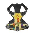 thumbnail image 3 of Kdxio African Print No Pull Dog Harness Adjustable Reflective Oxford Easy Control Medium Large Dog Harness for Training and Everyday-Small, 3 of 8