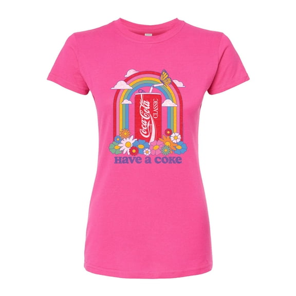 Coca-Cola - Have A Coke Rainbow - Juniors Fitted Graphic T-Shirt