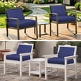 thumbnail image 6 of Baibu Outdoor Chair Cushions 19 x 19 x 4 Inch Deep Seating Cushion with Ergonomic Lumbar Support Pillow Patio Furniture Sofa Replacement Cushions,Navy Blue, 6 of 8