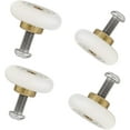 thumbnail image 1 of Ruedas de repuesto para puertas corredizas de ducha, tornillos de acero inoxidable resistentes a la corrosión y a prueba de óxido que garantizan un funcionamiento suave, rodillos para puertas de, 1 of 5