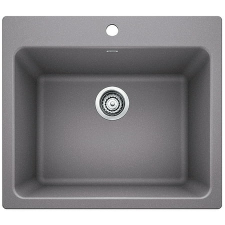 Small Laundry Sink - BLANCO LIVEN Laundry Sink - Metallic Gray