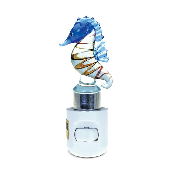 LED Glass Art Night Light Seahorse