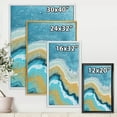 thumbnail image 4 of Abstract Composition In Blue and Yellow VI 12 in x 20 in Framed Painting Canvas Art Print, by Designart, 4 of 5
