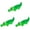 Green 3PCS, variant on 2/1pcs Dog Squeaky Toy Latex Crocodile Dog Chewing Toy Latex Puppy Interacting Toy Squeaky And Grunting Cartoon Animal Dog Toy Alligator Shape Pet Toy Supplies