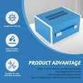 thumbnail image 6 of Outdoor Indoor Electronic Module Metal Instrument Housing Electronics Enclosure Box Junction Box Enclosure Project Case,1Pc Junction Box,Blue, 6 of 8