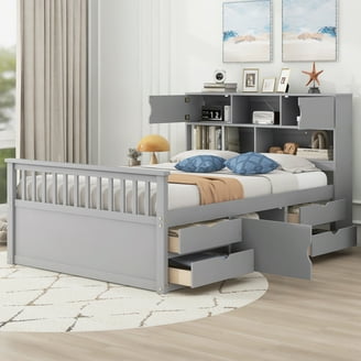 家具 ikea bed Ikea Bed frame, gray, Lönset Full/Double size, without mattress
