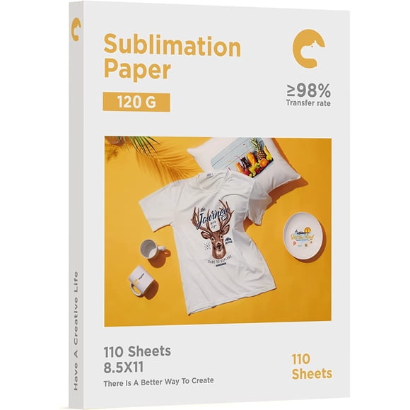 Papel de sublimación Hipoo A4, 110 hojas, 120 g, para sublimación