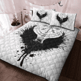 thumbnail image 2 of Viking Doona Cover - Raven Vegvisir - Viking Quilt Bed Set Rlt12, 2 of 5