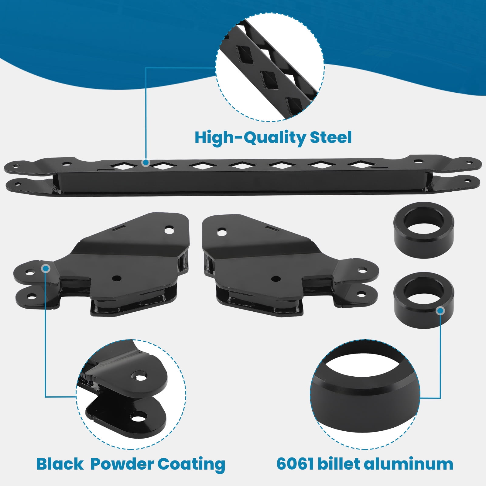 BFO 3" Full Lift Kit Brackets for Honda Pioneer 1000/1000-5 Limited Edition 2017-23