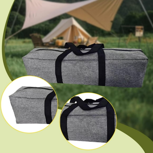 Bolsa de almacenamiento para equipo de camping, bolsa de almacenamiento para tiendas de campaña, bolsa de lona larga y gruesa para plegar. 70x20x20 cm
