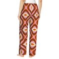 thumbnail image 3 of Daiia 70s Retro Style Women's Sleep Pant with Pockets and Drawstring,Pajama Pants-Medium, 3 of 9