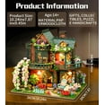 thumbnail image 5 of Elven Garden DIY Book Nook Kit w/LED - 3D Wooden Dollhouse Craft Kit for Adult, 5 of 7