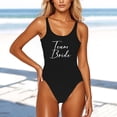 thumbnail image 1 of WILLBEST Traje de Baño para Mujer, Bañador con Estampado de Letras, Bikini Sexy, Bañador Sin Mangas y Sin Espalda, 1 of 3