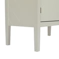 thumbnail image 7 of Royard Oaktree Sideboard Buffet Cabinet Farmhouse Storage Cabinet with 2 Doors and Adjustable Shelves Retro Accent Cabinet Console Table for Kitchen Dining Room Living Room Hallway, White, 7 of 7