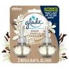 Glade PlugIns Scented Oil 2 Refills, Air Freshener, Sheer Vanilla Embrace, Essential Oil Infused Wall Plug In, 1.34 FL oz, Pack of 2