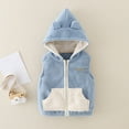 thumbnail image 2 of SUXIAN Baby Jacket Boys Girls Winter Vest Zip Up Cute Soft for Everyday Wear Blue 6-7 Years, 2 of 4