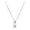 F, variant on Initial Letter Necklace for Women Silver Plated Personalize Pendant Jewelry - Elegant Name Necklace in Silver Tone Initial Pendant for Her