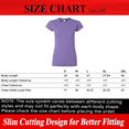 thumbnail image 2 of Gildan Softstyle Women’s T-Shirt, Semi-fitted 100% ring-spun cotton Tee, Heather Purple Shirt Size-2XL, 2 of 5