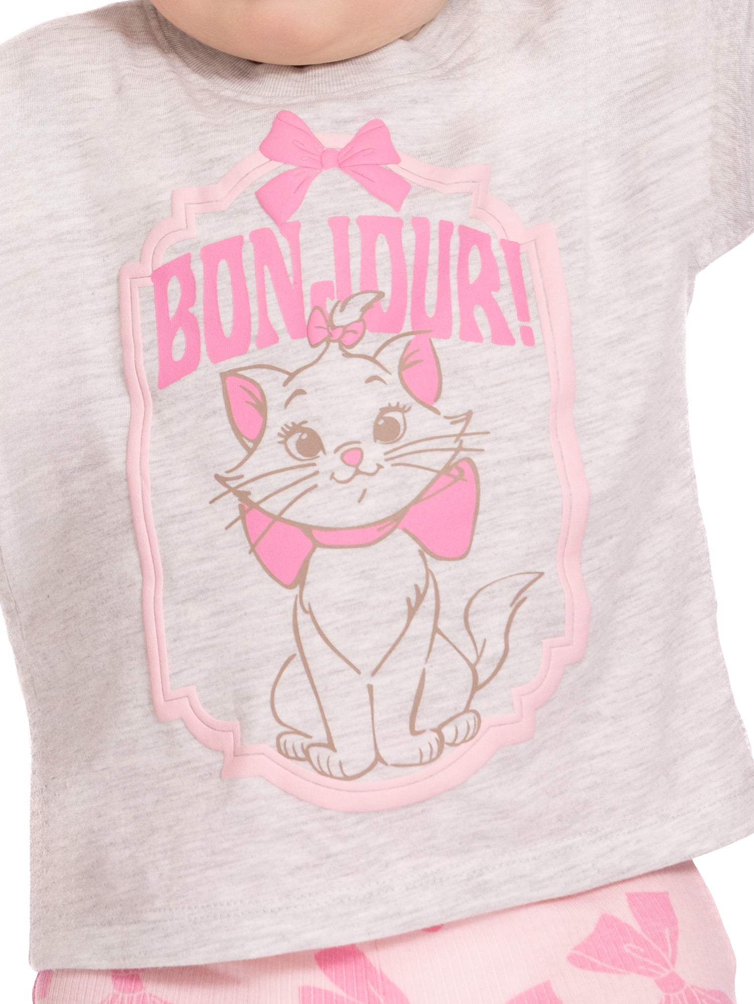 Disney Classics Marie Baby Girls Graphic Tee and Shorts Set, 2-Piece, Sizes 0/3M-24M