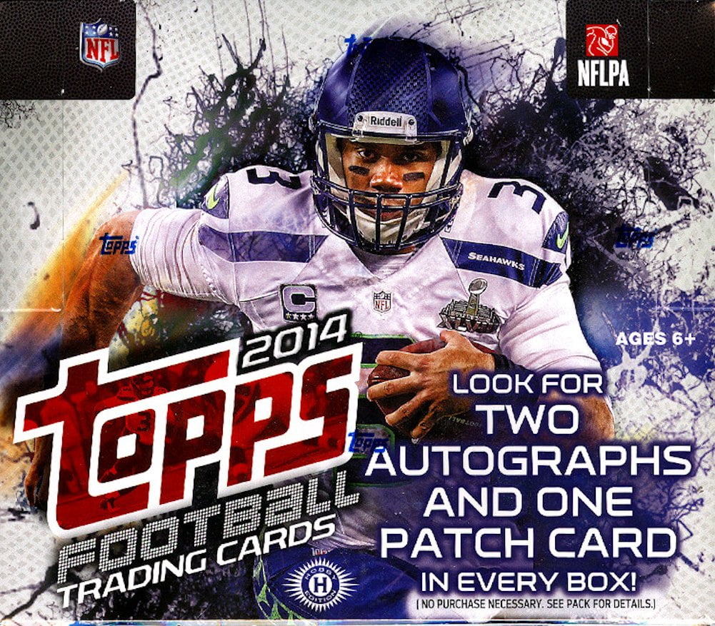 2014 Topps Football Cards Jumbo Packs Box 10 Jumbo Packs Per Box