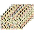 thumbnail image 5 of EREHome Ensemble de 6 Napperons Bonhomme de Neige Pin Assiette Support 12x18 Pouces, 5 of 5