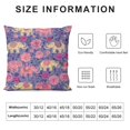 thumbnail image 5 of Orinice Elephants Flowers Pattern Graphic Decorative Cushion Throw Pillow Cover for Home Couch Living Room Bed Sofa - Printed on Both Sides - 1PC 22x22in, 5 of 5