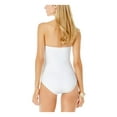 thumbnail image 2 of Anne Cole Women's Twist Front Shirred One Piece Swimsuit White 12, 2 of 2